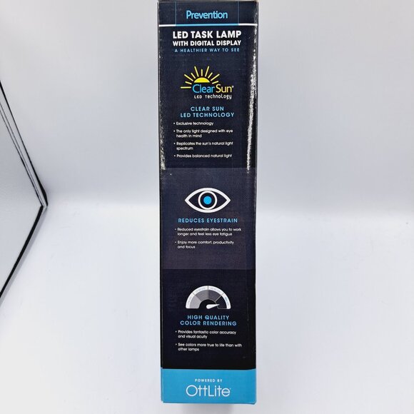 Prevention by OttLite LED Task Adjustable Lamp with Digital Display - Picture 5 of 13